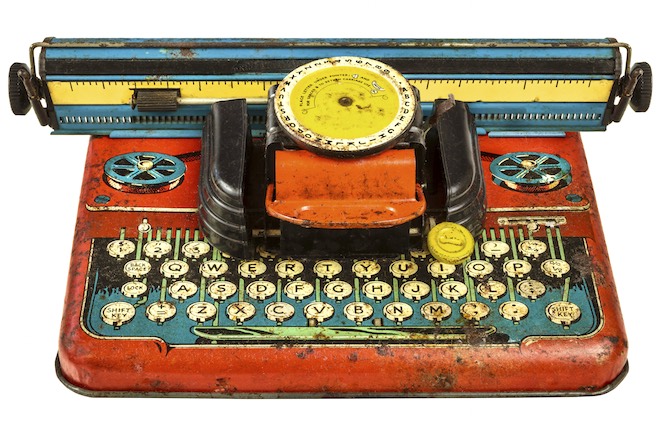 Spielzeug-Schreibmaschine